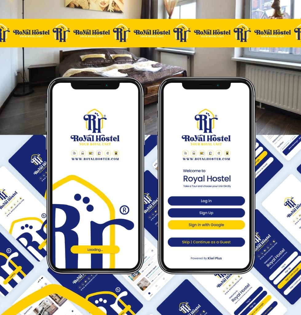 Royal Hostel — UI/UX App — Branding & Identity